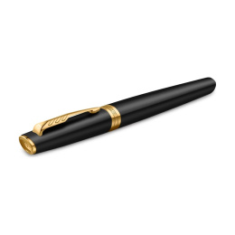 Meridian Matte Black/Chrome Rollerball in der Gruppe Stifte / Fine Writing / Tintenroller bei Pen Store (138297)