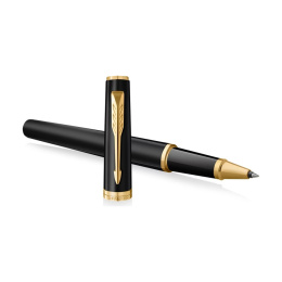 Meridian Matte Black/Chrome Rollerball in der Gruppe Stifte / Fine Writing / Tintenroller bei Pen Store (138297)