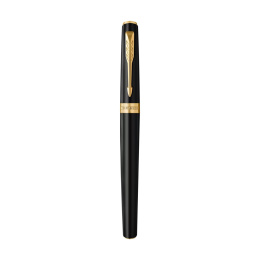 Meridian Matte Black/Gold Rollerball in der Gruppe Stifte / Fine Writing / Tintenroller bei Pen Store (138301)