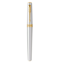Meridian Chrome/Gold Füllfederhalter  in der Gruppe Stifte / Fine Writing / Füllfederhalter bei Pen Store (138303_r)
