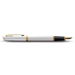 Meridian Chrome/Gold Füllfederhalter  in der Gruppe Stifte / Fine Writing / Füllfederhalter bei Pen Store (138303_r)