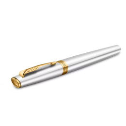 Meridian Chrome/Gold Füllfederhalter  in der Gruppe Stifte / Fine Writing / Füllfederhalter bei Pen Store (138303_r)