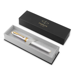 Meridian Chrome/Gold Füllfederhalter  in der Gruppe Stifte / Fine Writing / Füllfederhalter bei Pen Store (138303_r)