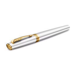 Meridian Chrome/Gold Rollerball in der Gruppe Stifte / Fine Writing / Tintenroller bei Pen Store (138305)