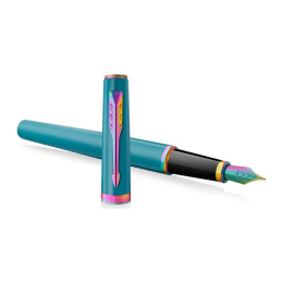 Meridian Teal/Rainbow Füllfederhalter  in der Gruppe Stifte / Fine Writing / Luxusstifte bei Pen Store (138327_r)