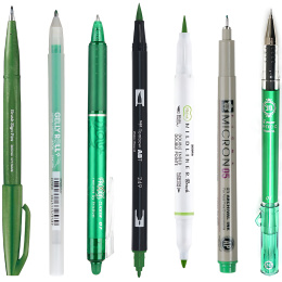Sample kit Grün in der Gruppe Selected / Sample kits bei Pen Store (sample09_set)